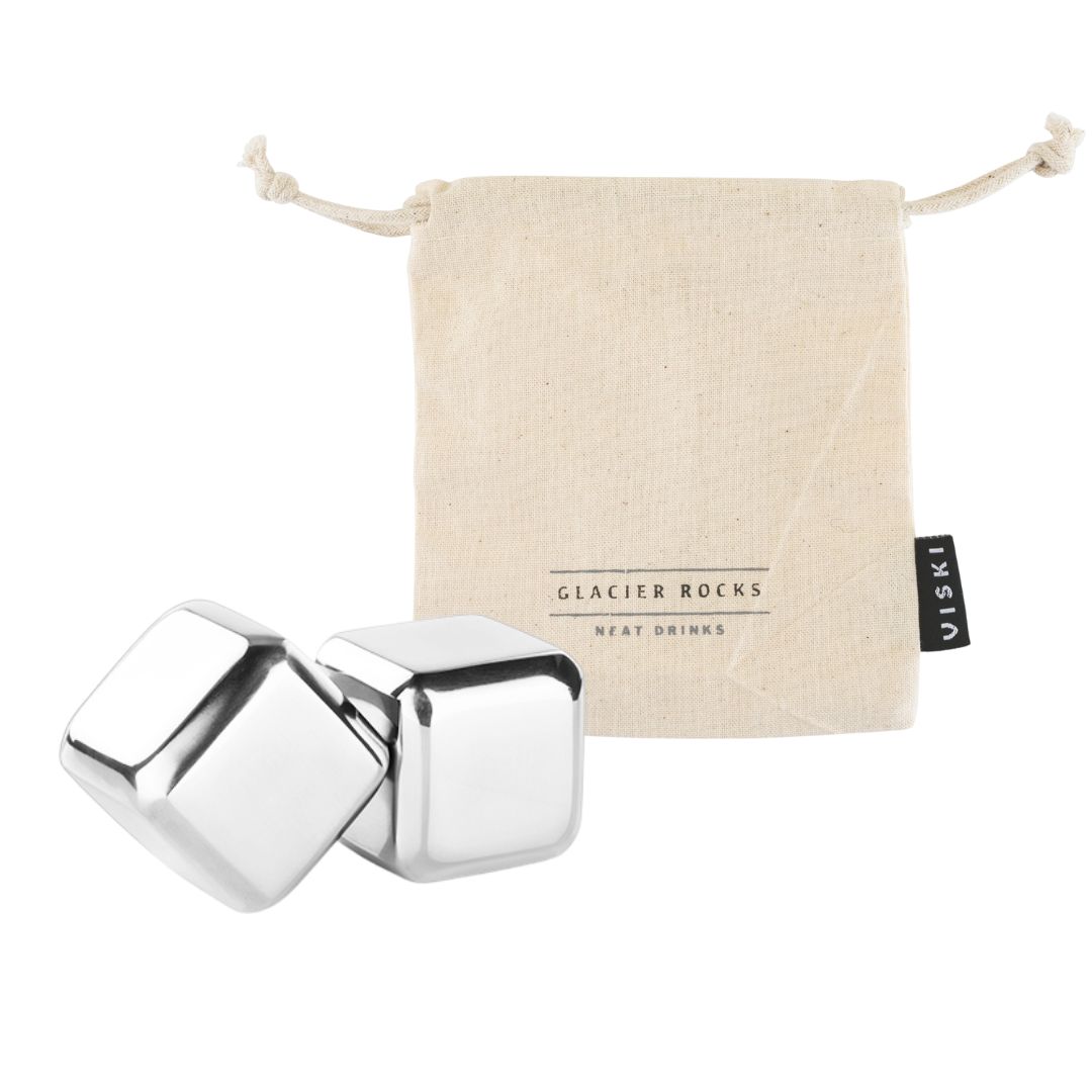 Viski® Glacier Rocks® Large Stainless Steel Cubes 7