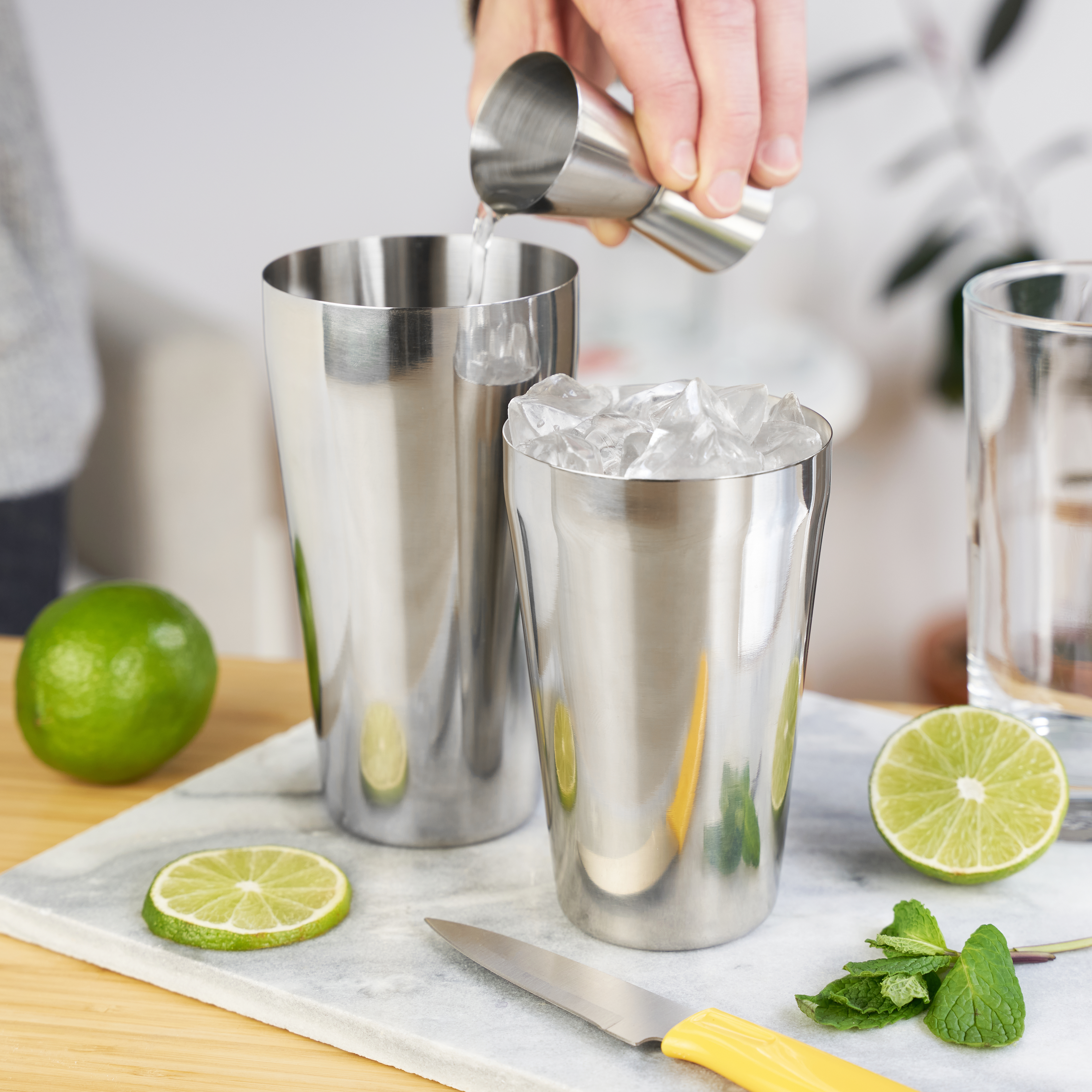 True® Stainless Steel Boston Shaker Tins 3