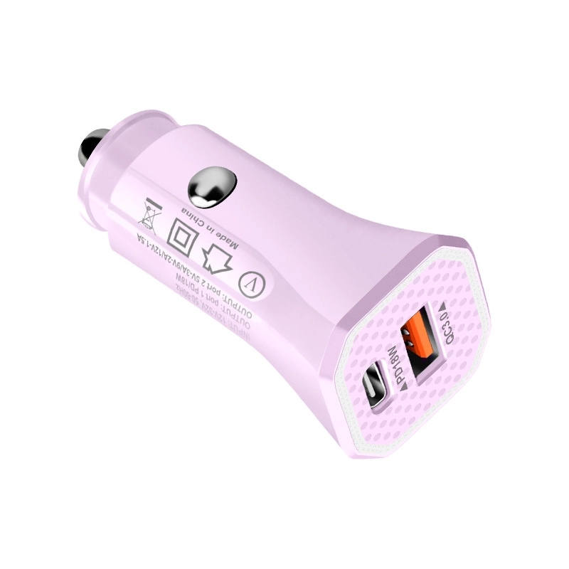 Custom Compact USB PD Dual Car Port Chargers 9