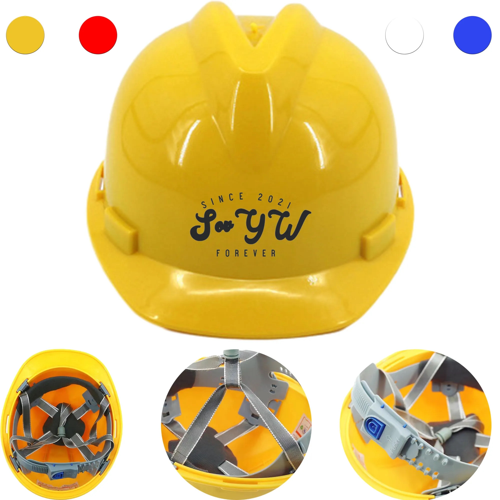 Custom Adjustable Safety Construction Helmets 6