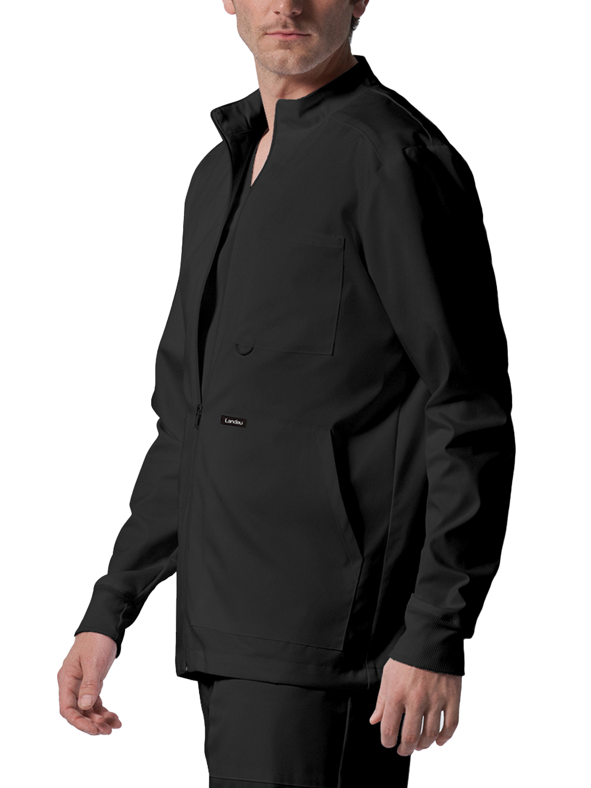 Landau - ProFlex - Men's Four-Pocket Mock Neck Zip-Front Jacket 1