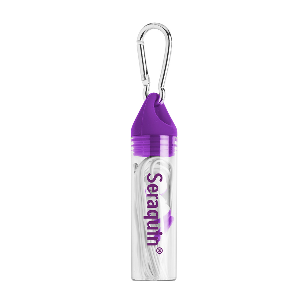 2-in-1 Earbuds with Case and Carabiner 9
