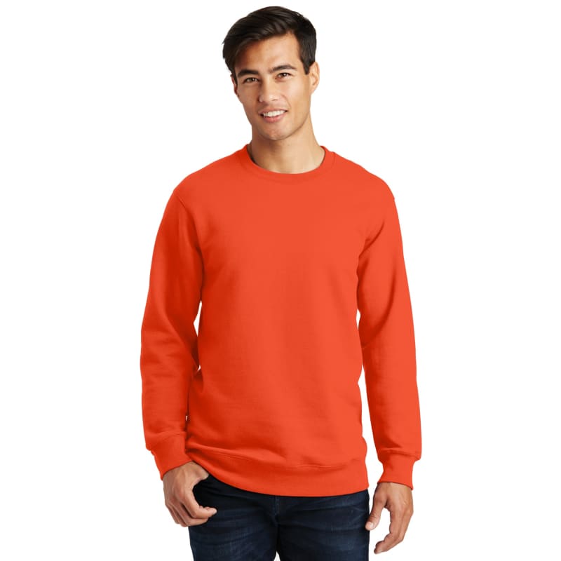 Port & Company Fan Favorite Fleece Crewneck Sweatshirt., custom hoodie or sweatshirt with logo imprint 3