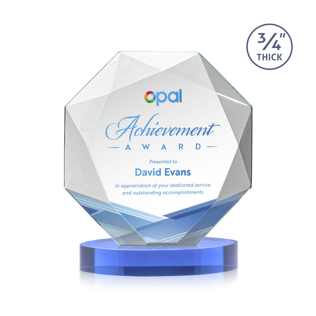 Bradford VividPrint™ Award on Alberton Base - Sky Blue 6