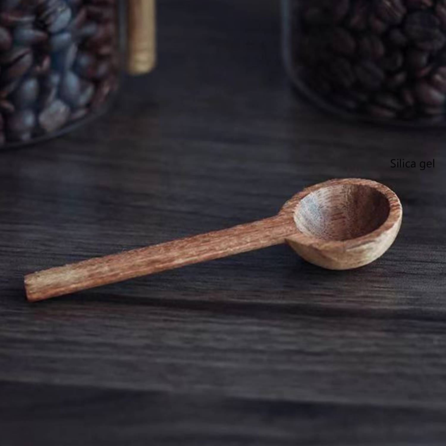 13/18/28 OZ Coffee Bean Cup Jar Glass Bottle w/ Spoon 4