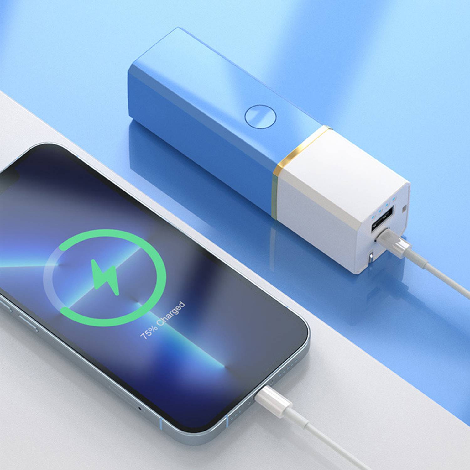 Multi-functional 3-in-1 charging Power Bank W/ LED flashligh 4