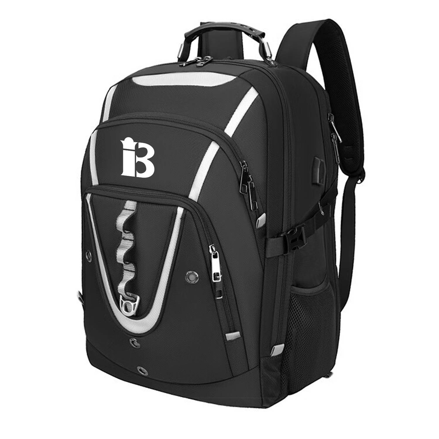 Large Capacity Oxford Backpack w/ USB Charging Port 1