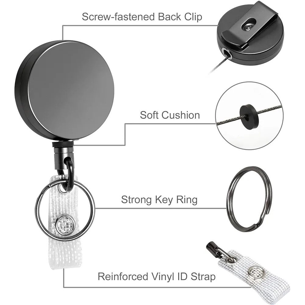 Retractable Metal Badge Holder 2