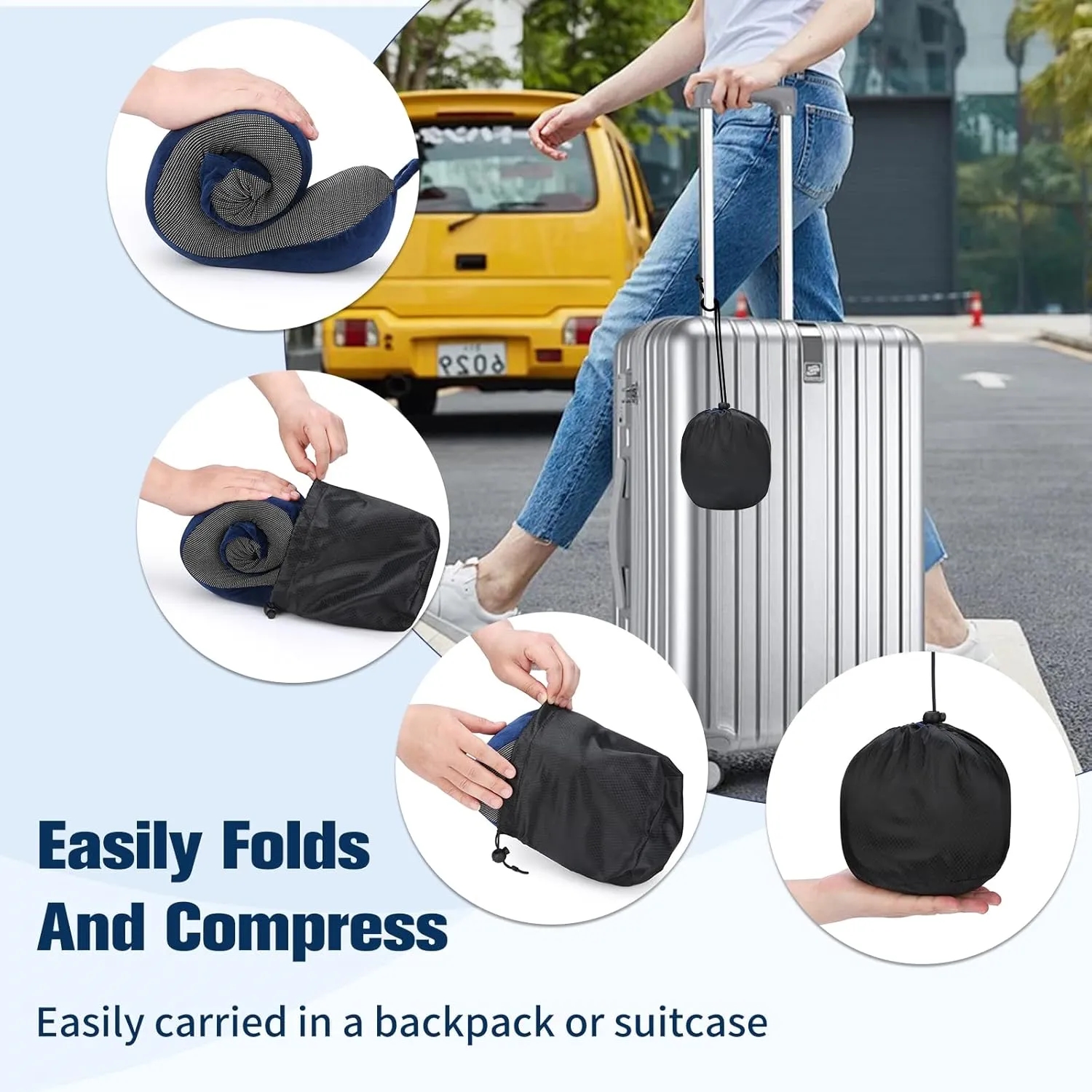 Memory Foam Neck Head Support Soft Pillow 4