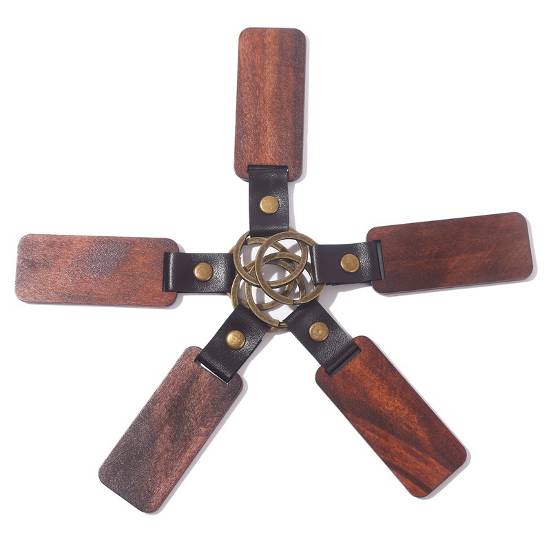 Wooden Sign Custom Leather Lettering Vintage Key Chain / Hook 2