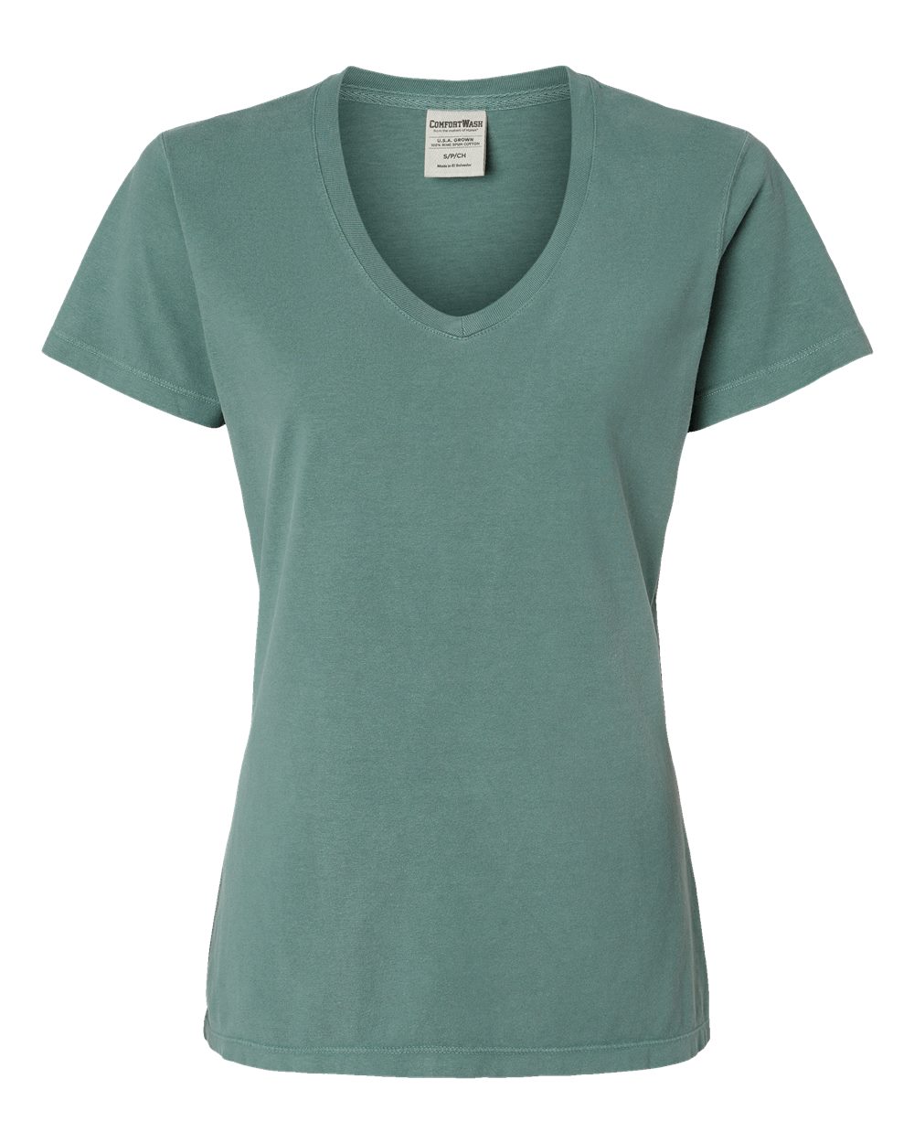 Women's Garment-Dyed V-Neck T-Shirt - GDH125 28