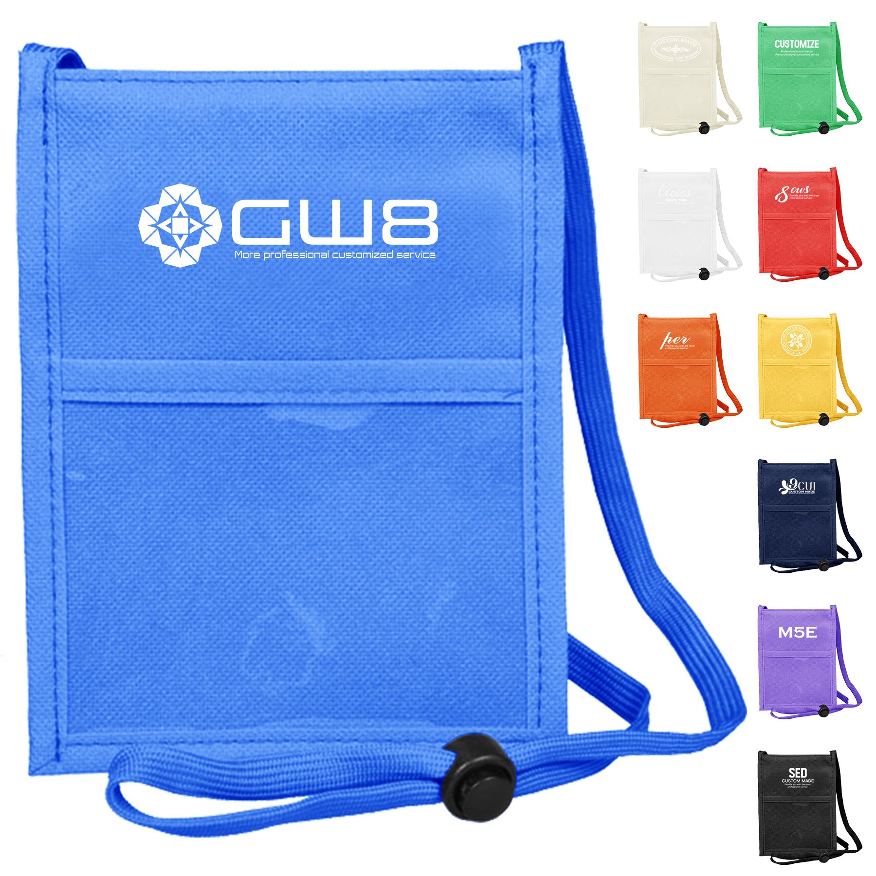 Convention Badge Holder ID Card Bag With Lanyard 5