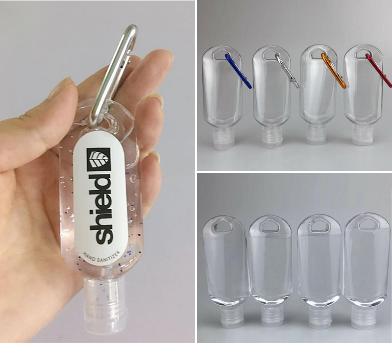 Hand Sanitizer Gel with Carabiner, 2 oz. 4