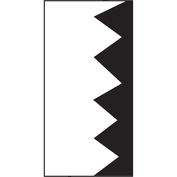 Semi-Stock 2 Color Vertical Attention Flag 1
