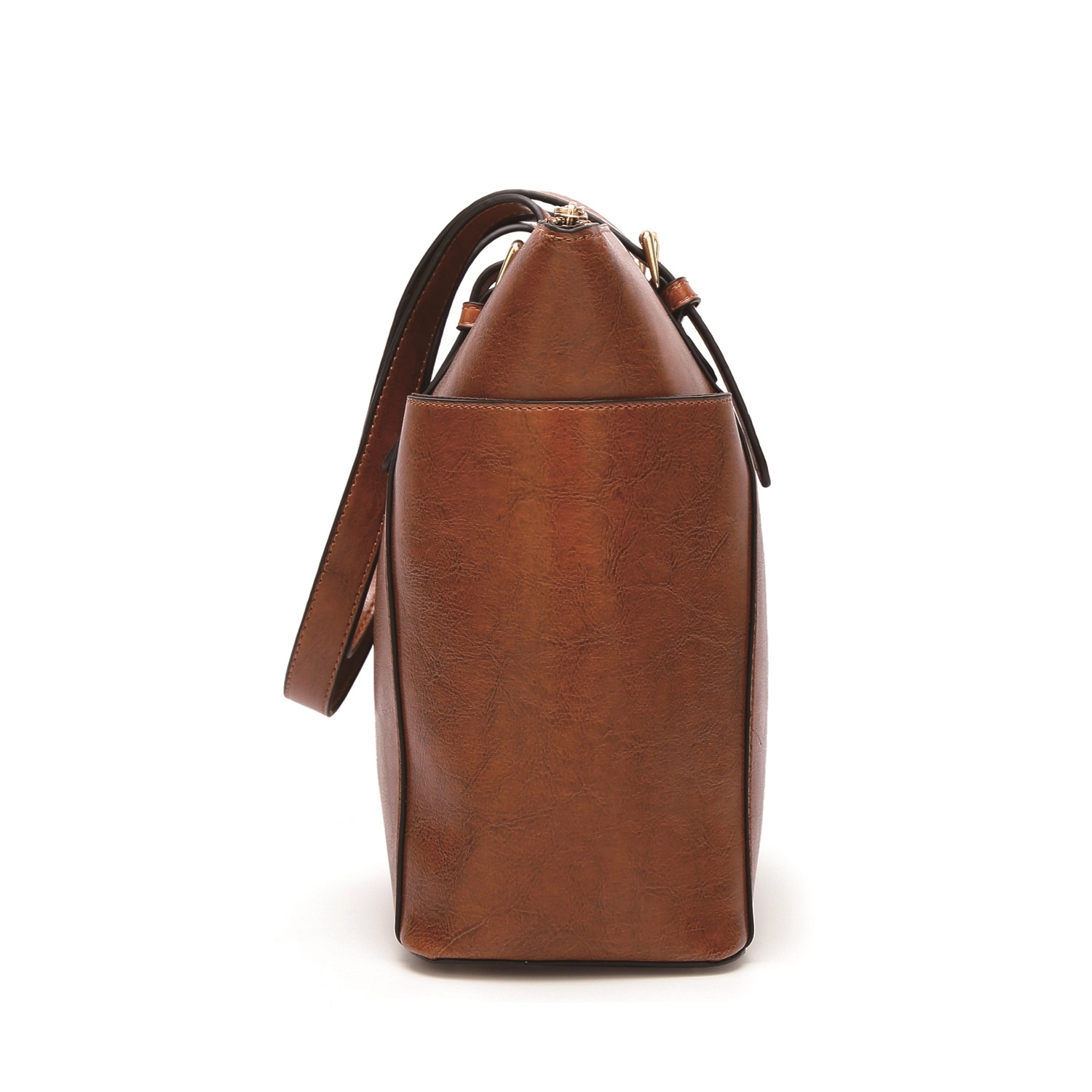PU Leather Shoulder Handbags Large Hobo Tote Bag, custom tote bag with logo imprint 3