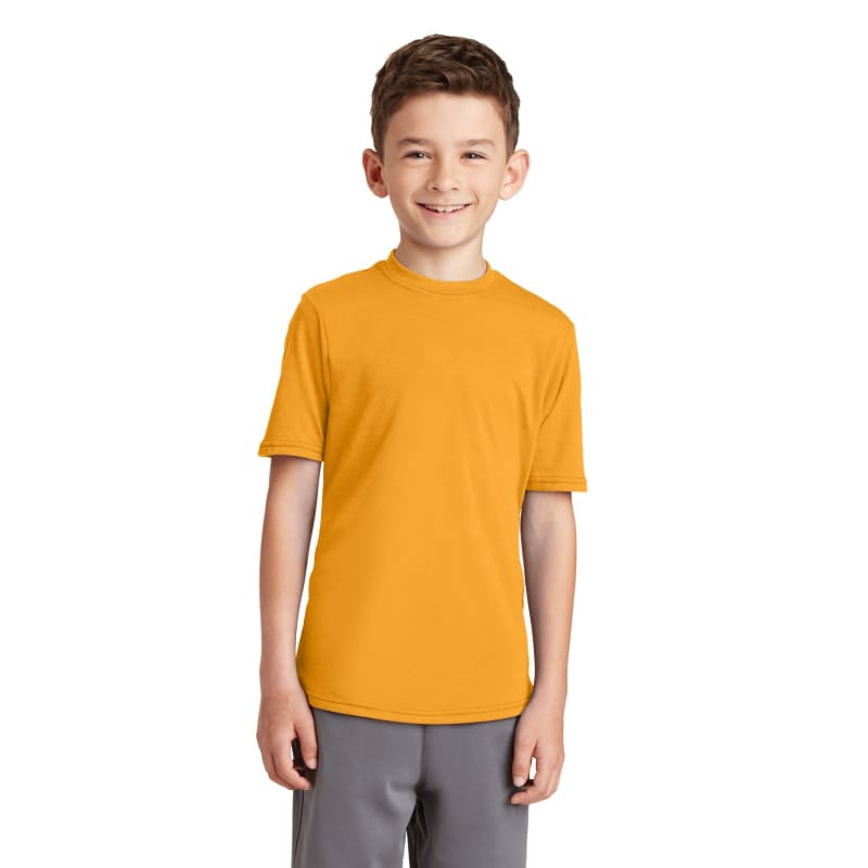 Port & Company Youth Performance Blend Tee. 49