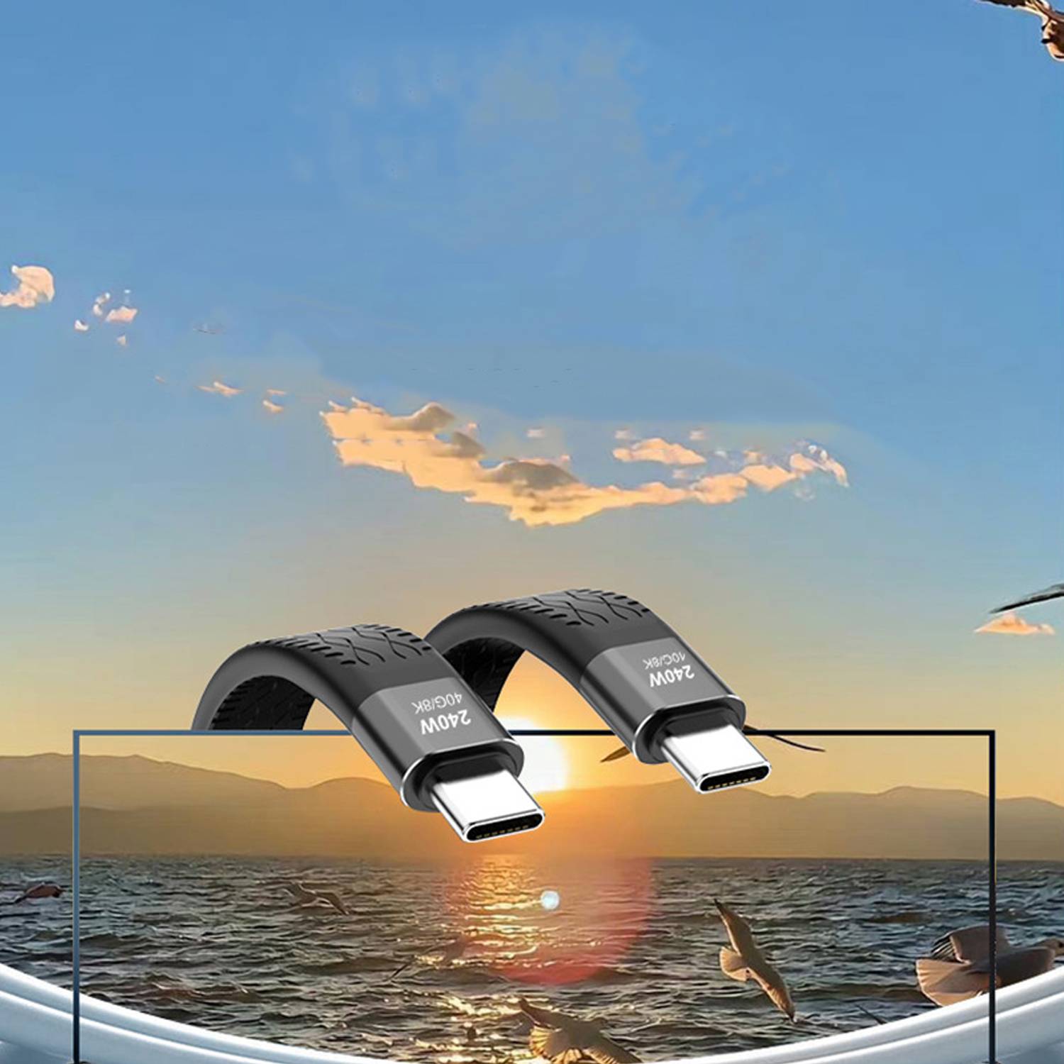 Fast Charging Type-C Cable w/ Data Transfer 2