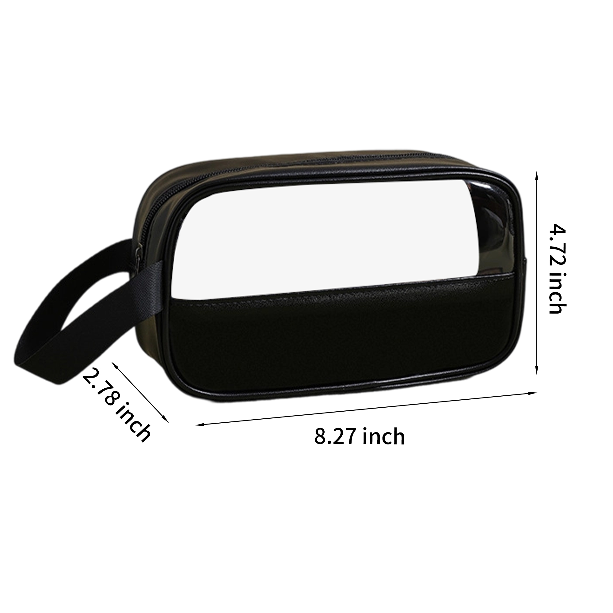 PVC PU Leather Transparent Makeup Storage Travel Bag 11