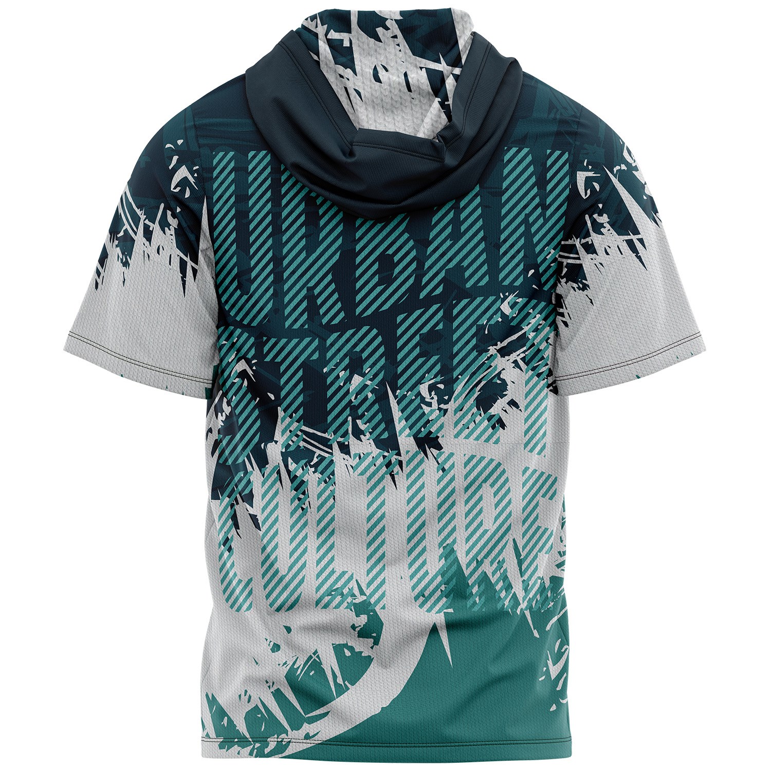 Unisex 180 GSM Spandex Milk Silk Sublimation Hooded T-shirt 2