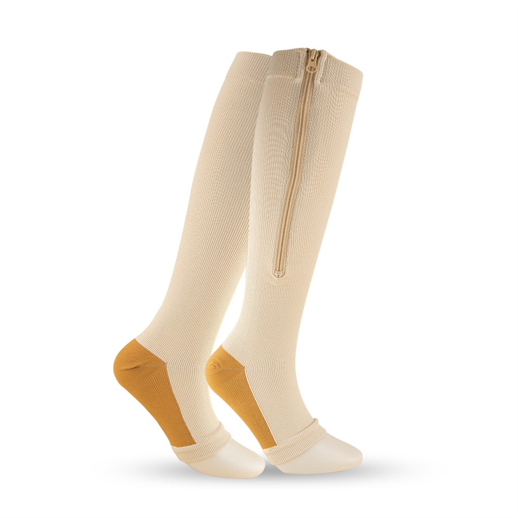 Medical Toeless Zipper Compression Socks 5