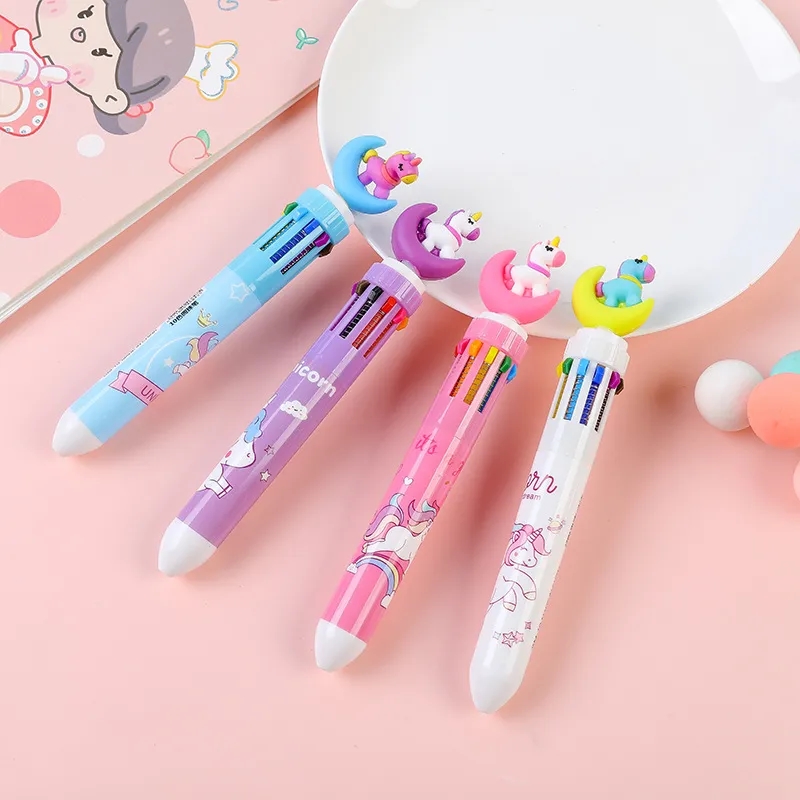 Cartoon Ten Color Shuttle Pens 4