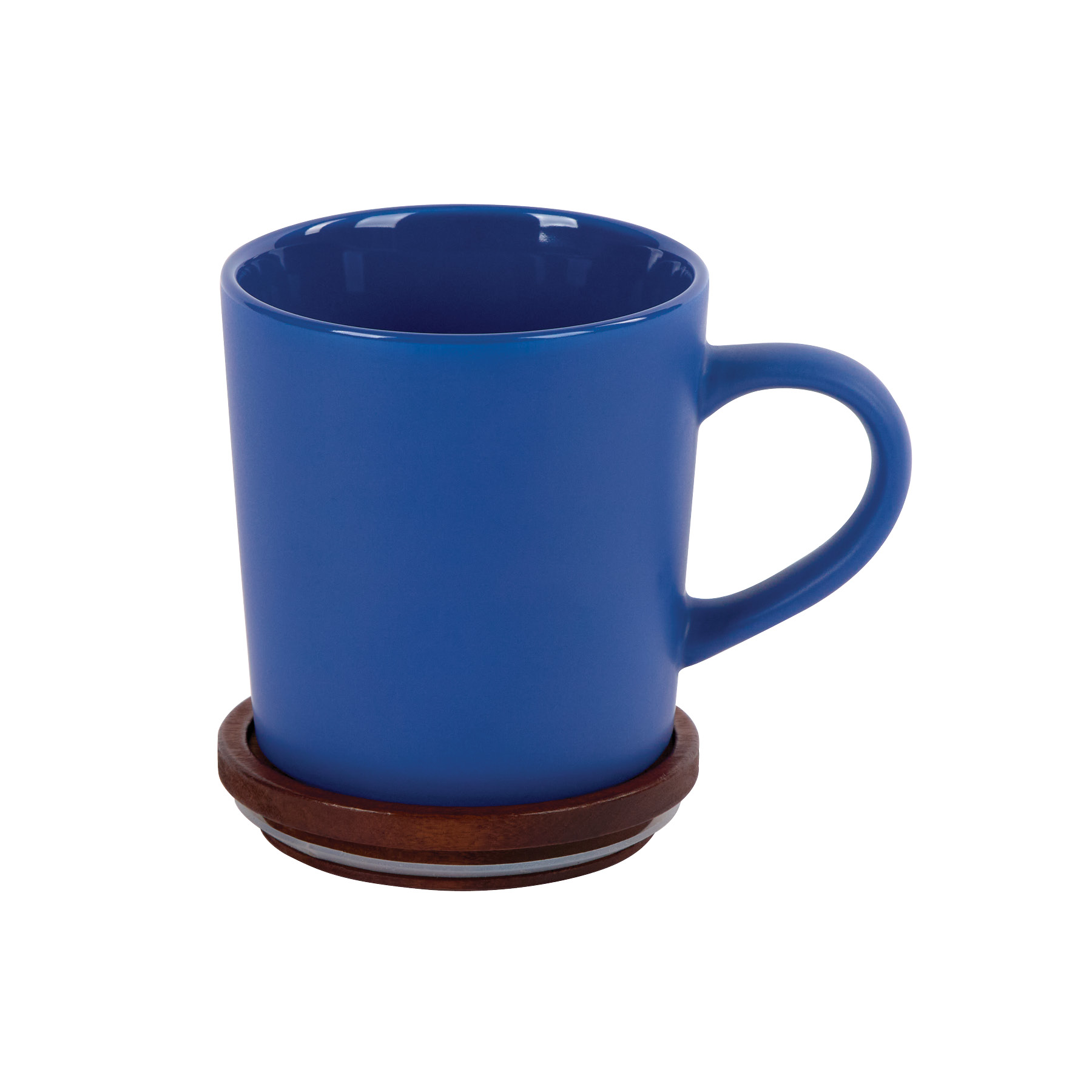 Copenhagen 16 oz. Ceramic Mug w/ Wood Lid 2