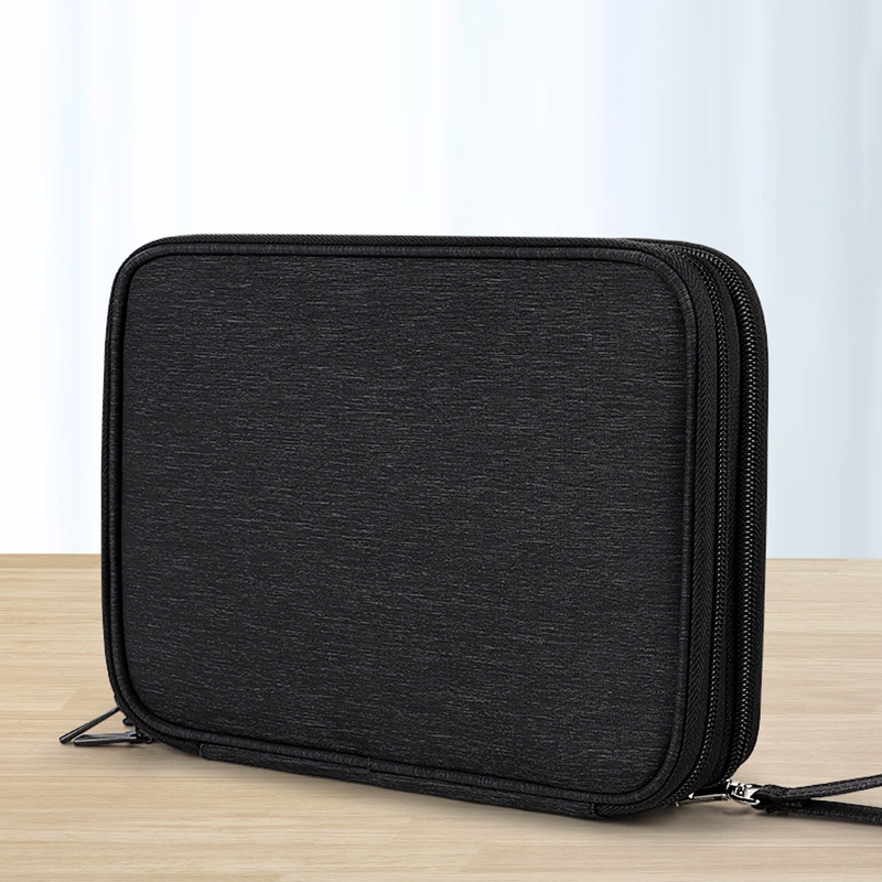 Waterproof Double-Layer Travel Cable Organizer Bag Electronic Accessories 8