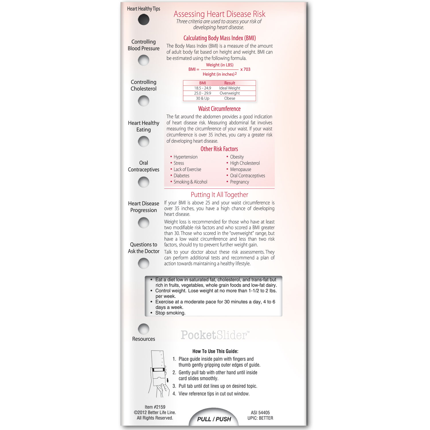 Pocket Slider - Healthy Heart for Women 3