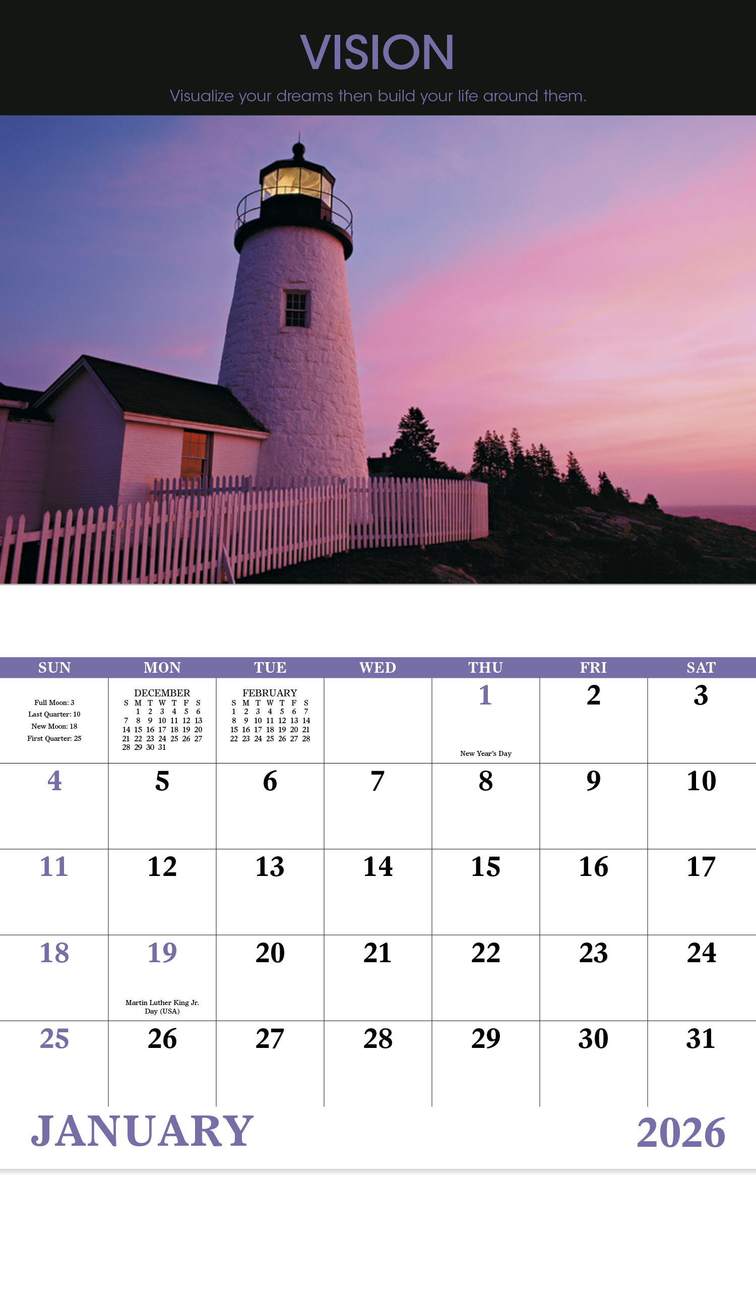 Good Value™ Motivations - Stapled Calendar 33