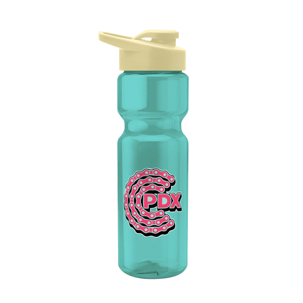 Blazer 28oz Transparent Bike Bottle w/Drink-thru Lid 1441