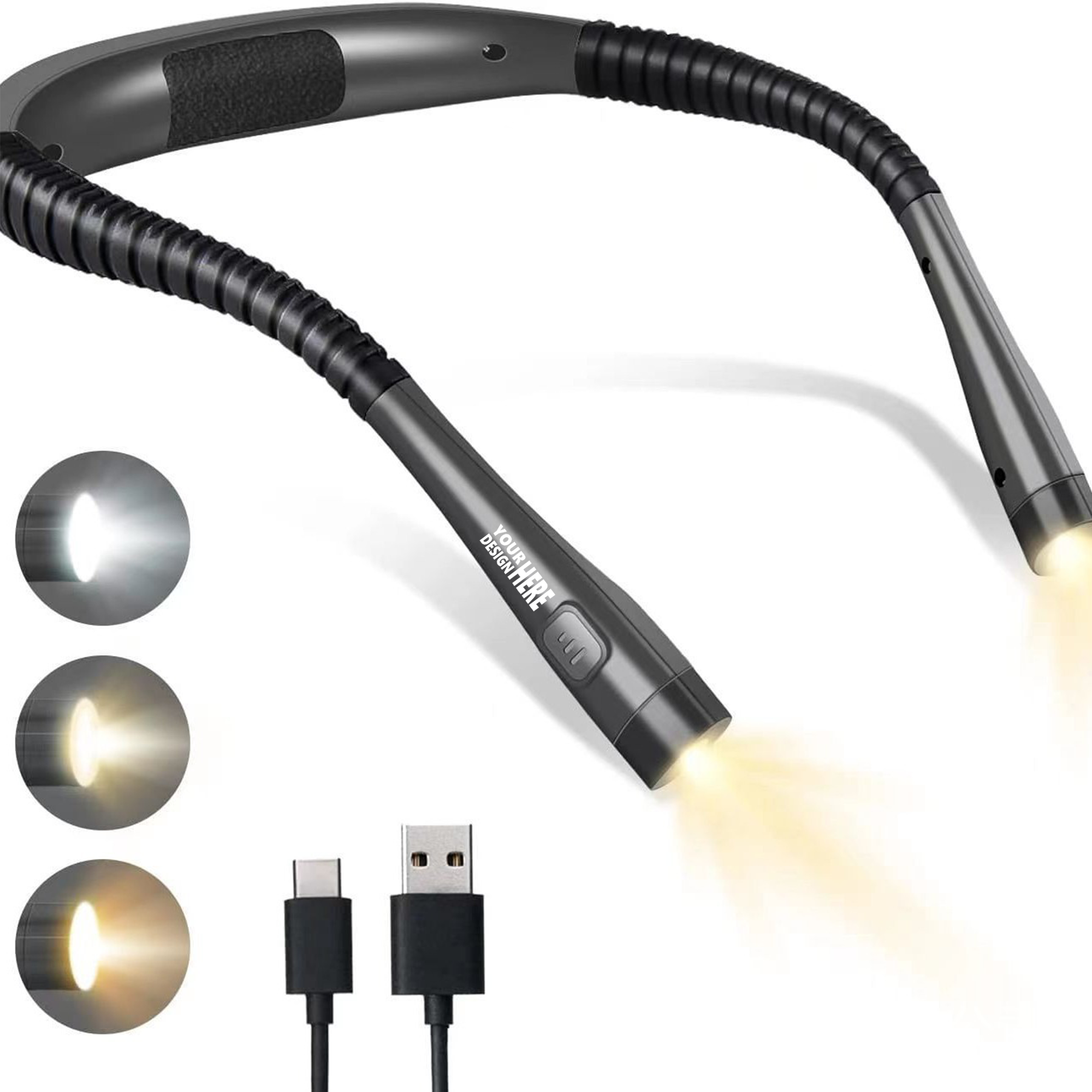 Hands-Free Neck Light - Rechargeable, 3 Color Settings 5