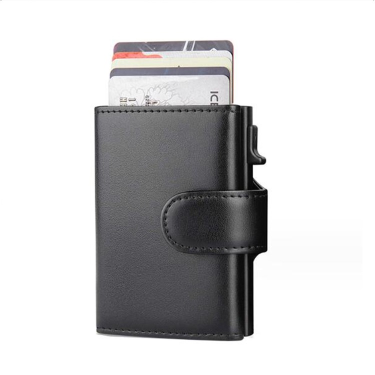 Minimalist Leather Slim Wallet RFID Blocking 3