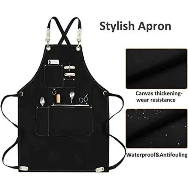 Canvas Work Apron with Heavy Duty Utility Tool Belt 15