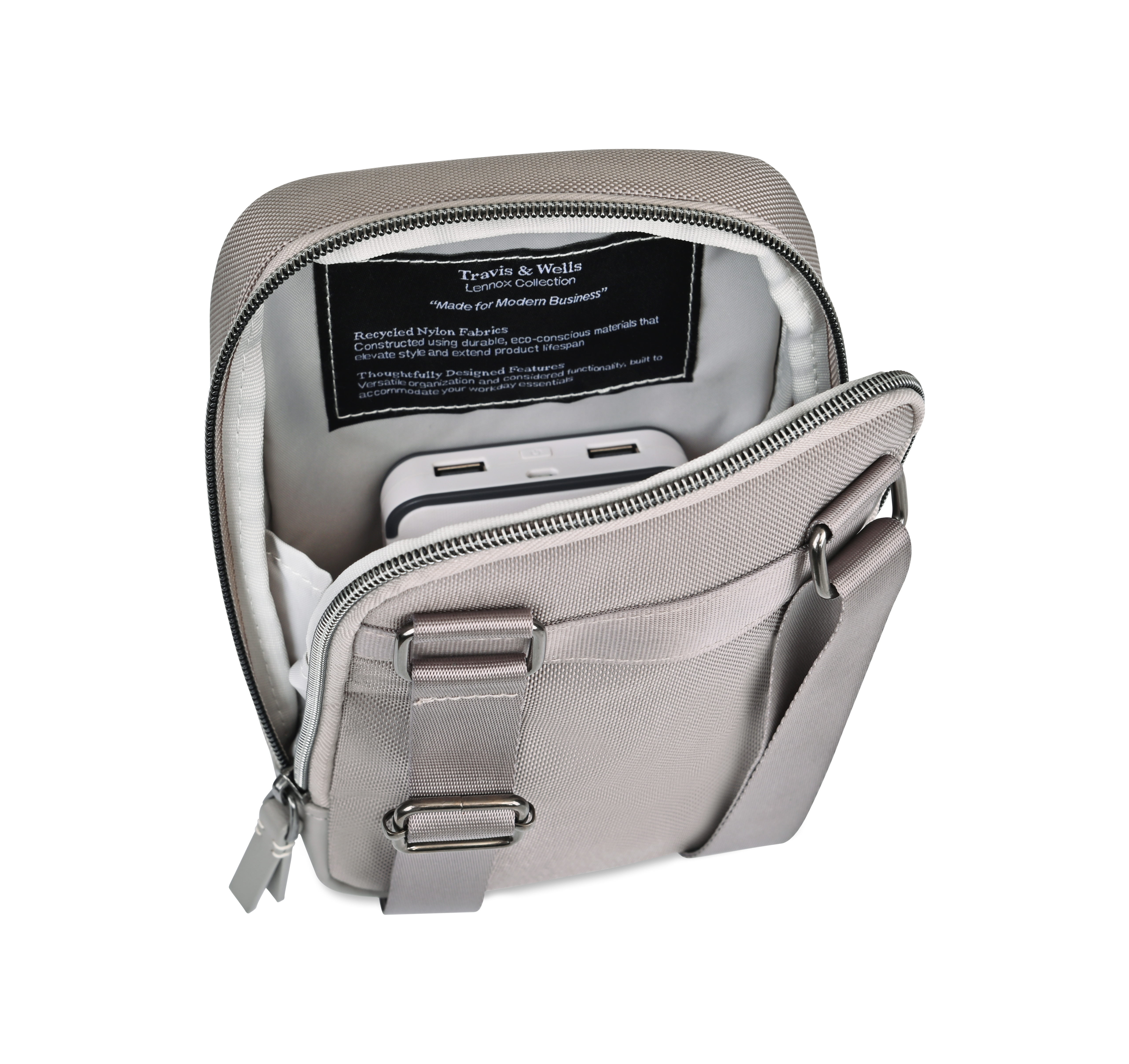 Travis & Wells® Lennox Recycled Nylon Crossbody 21