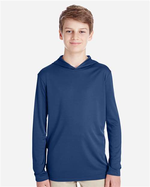 Youth Zone Performance Hooded Long Sleeve T-Shirt - TT41Y 42