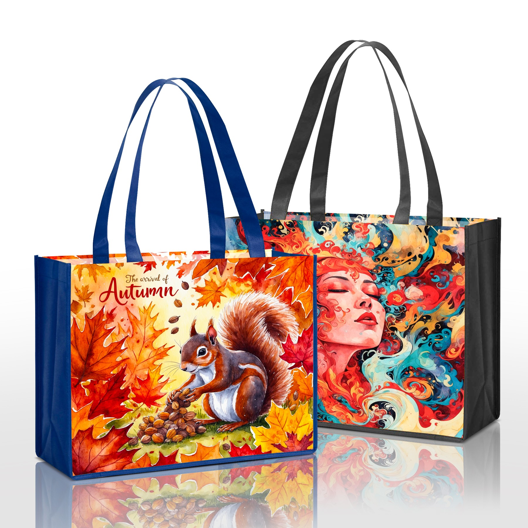 Laminated Non Woven Tote Bag 12" X 16" X 6" 6