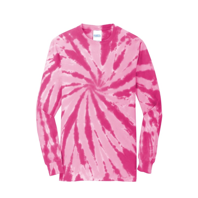 Port & Company Tie-Dye Long Sleeve Tee. 5