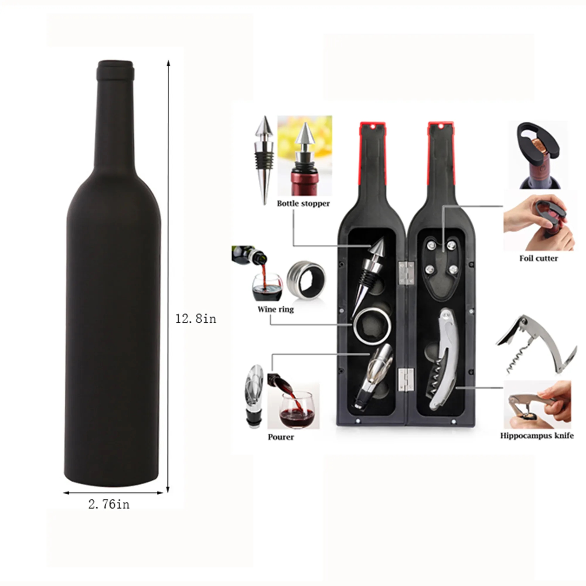 MOQ 20 Custom Logo 5-Piece Wine Set 1