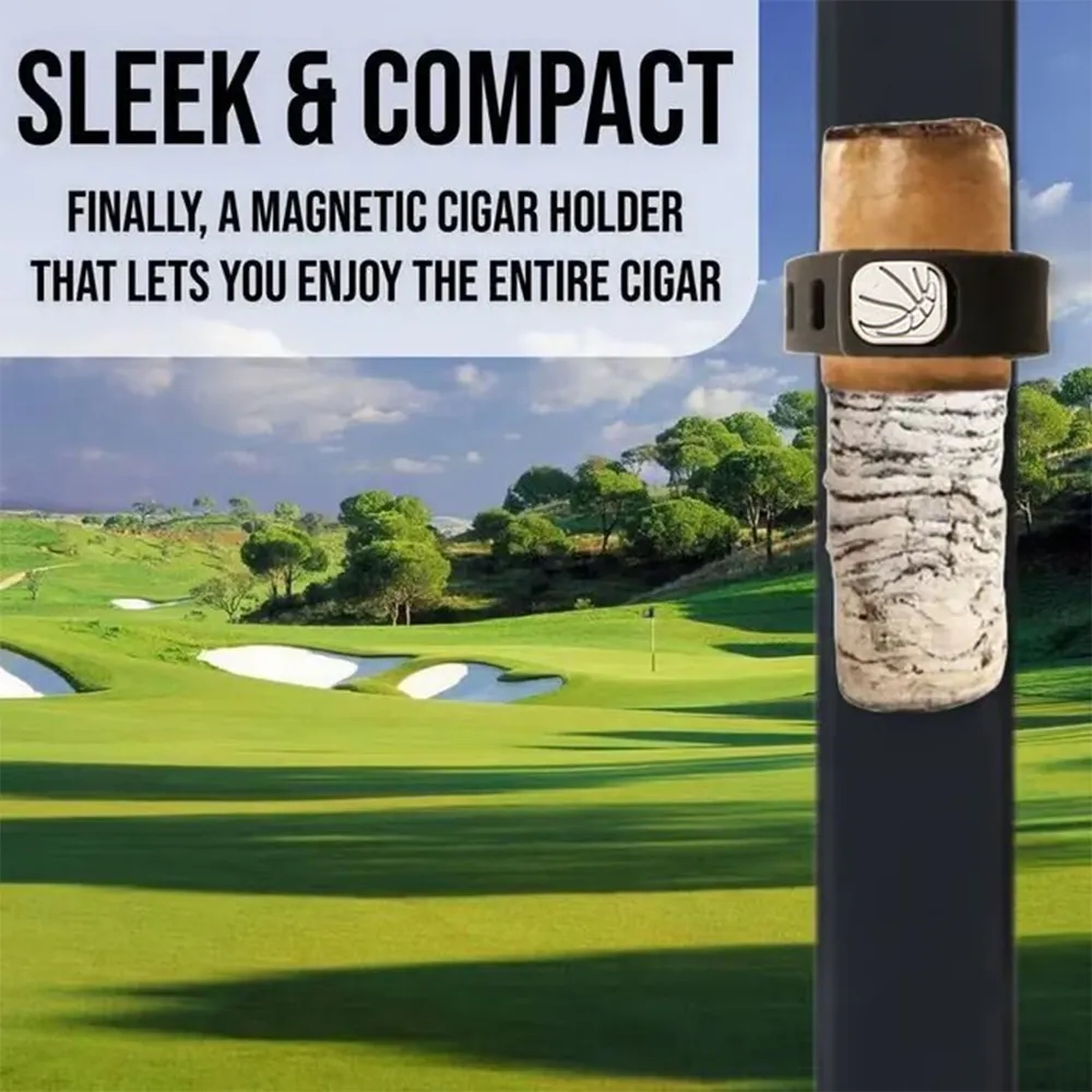 Portable StogieStay Magnetic Stogie Holder Clip Golf Cart 9