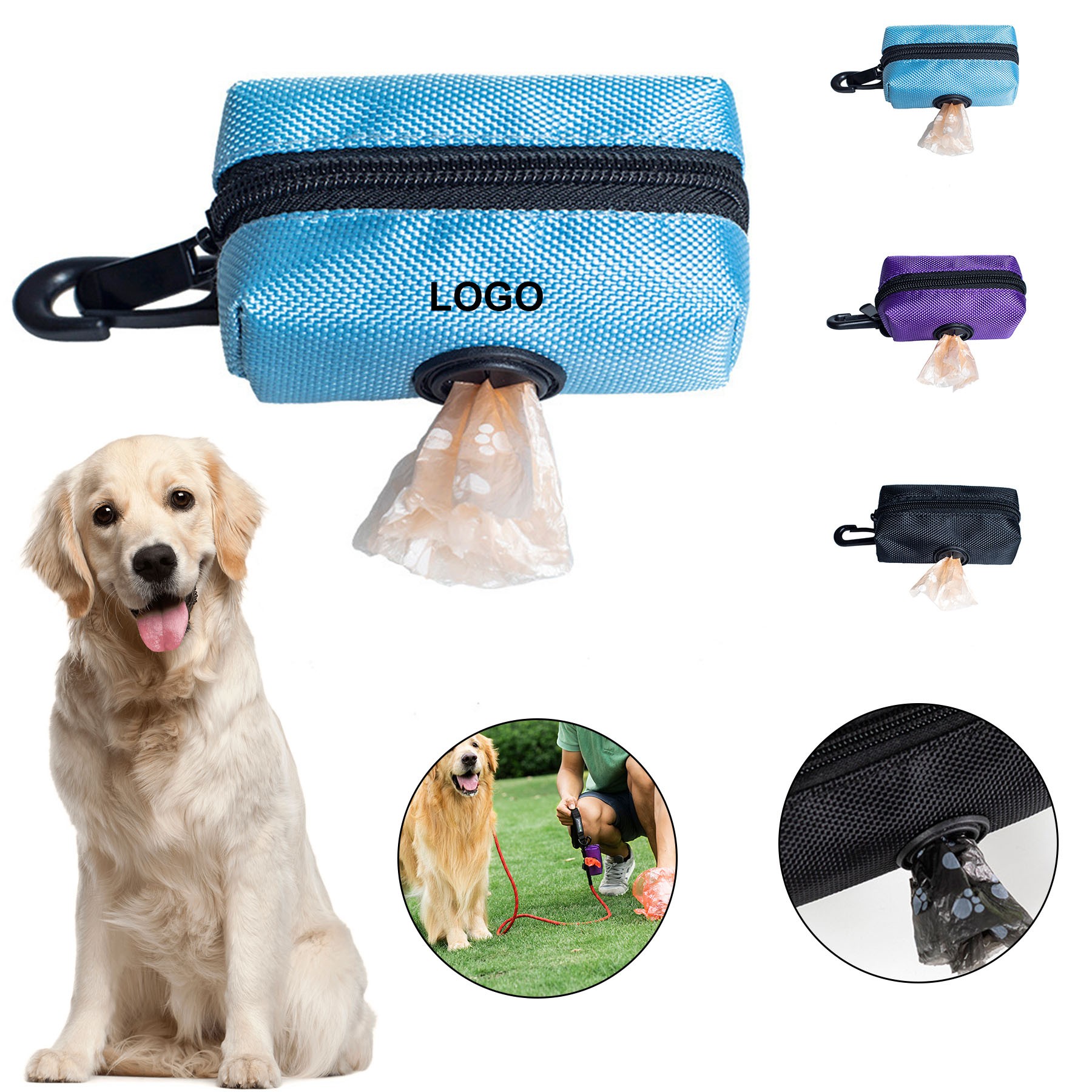 Portable Dog Poop Waste Bag Dispenser