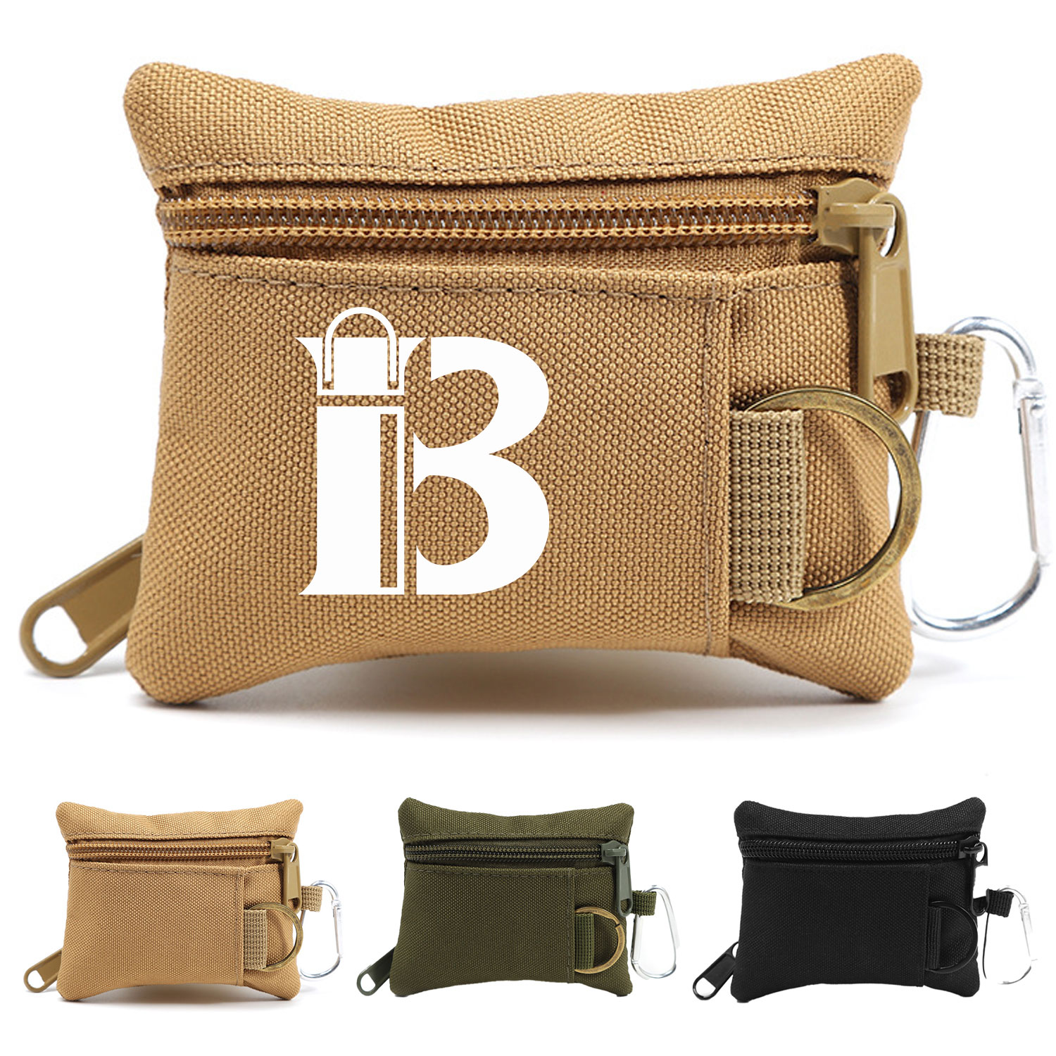 Mini Size EDC Utility Pouch Bag Waist Pack w/ Carabiner 5