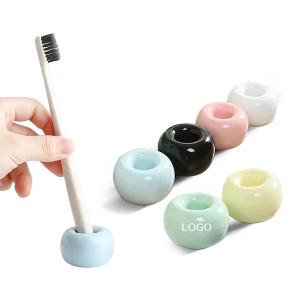 Ceramic Toothbrush Holder Stand - Handmade Mini Design 1