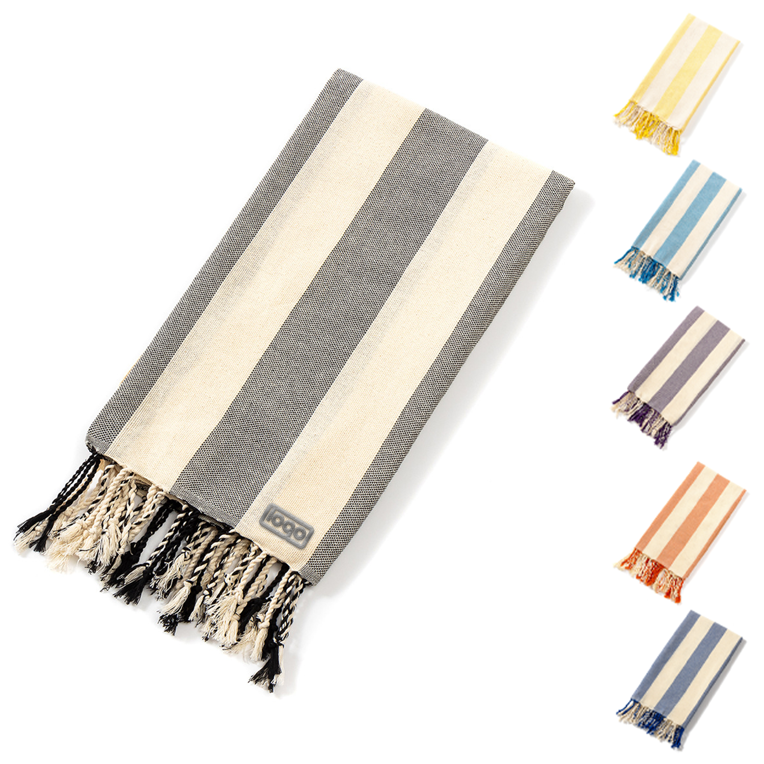 Absorbent Cotton Fringed Towel 12