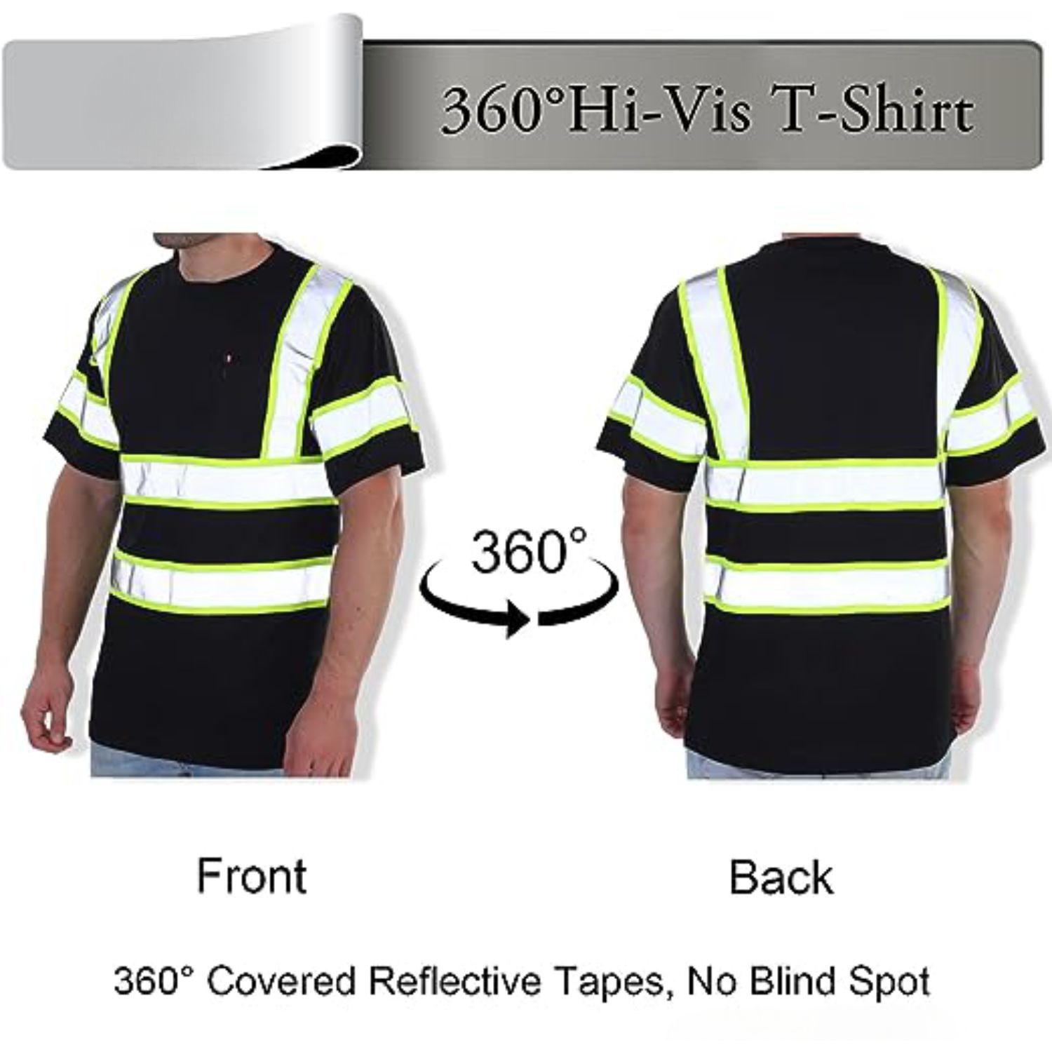 rPET Class 3 Two Tone Safety T-Shirt W/ Pocket 8
