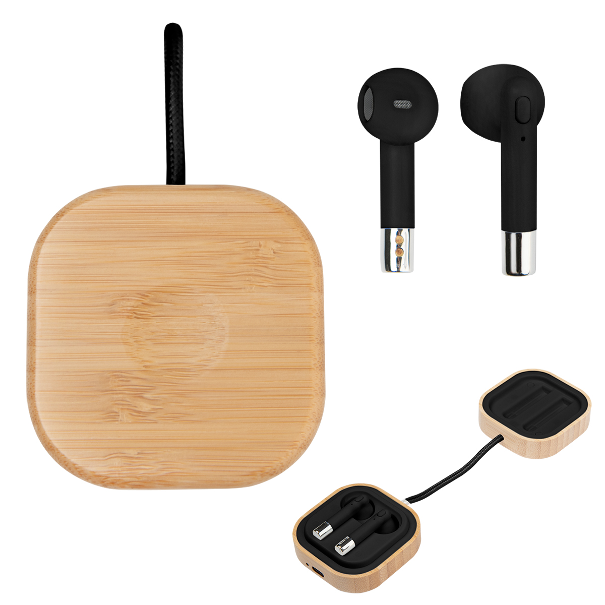 Bamboo Wireless Earbuds & Watch Charger 7
