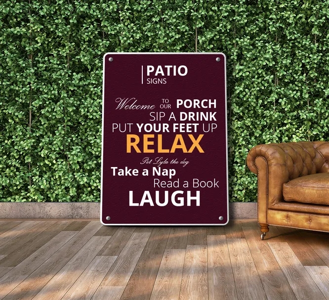 Patio Signs (1ft x 1ft/sqft) 2