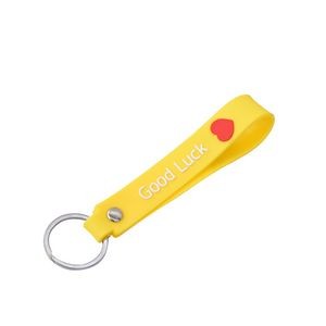 Charming Good Luck PVC Keychain Ring 6