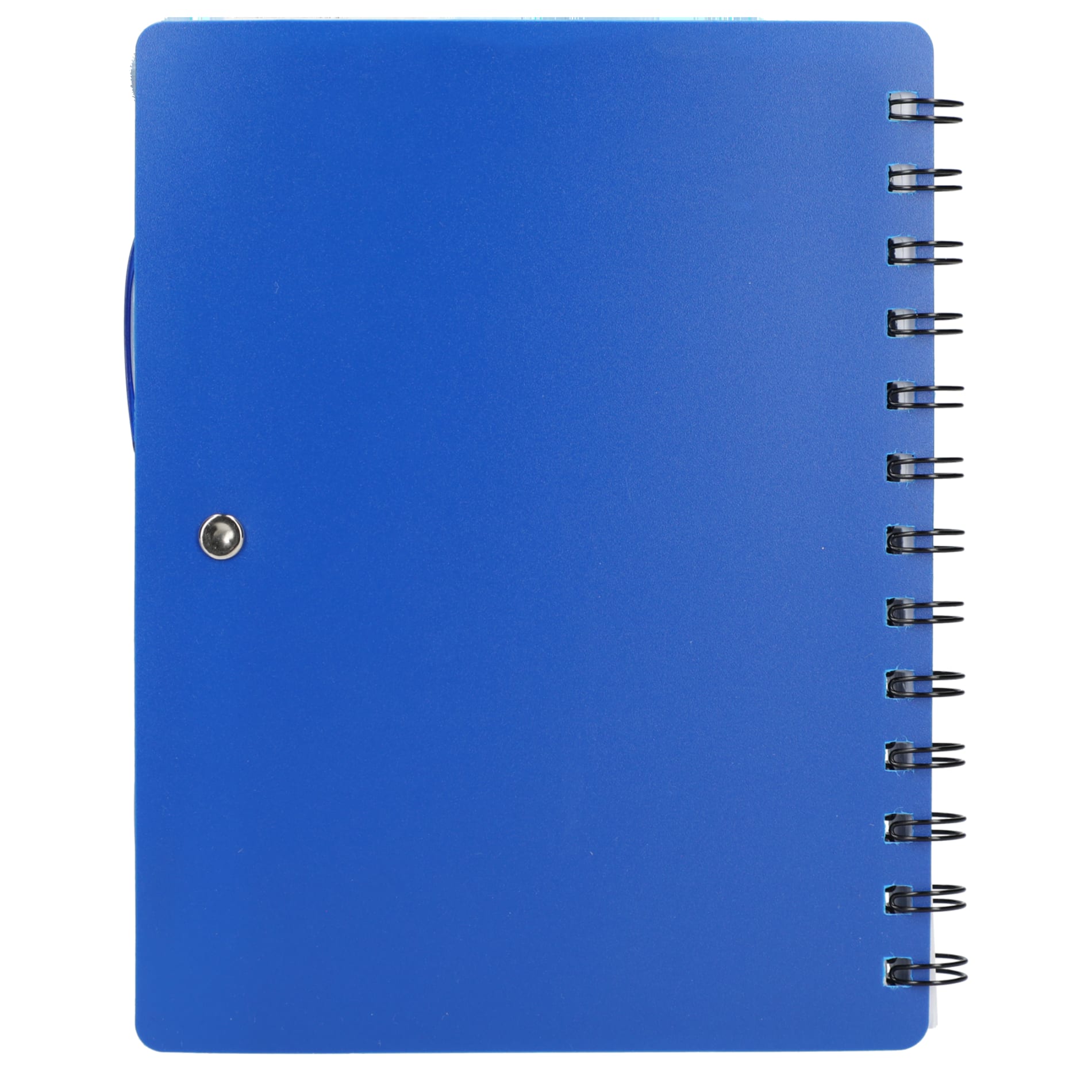 5" x 7" Recycled Dual Pocket Spiral Notebook w Pen 34