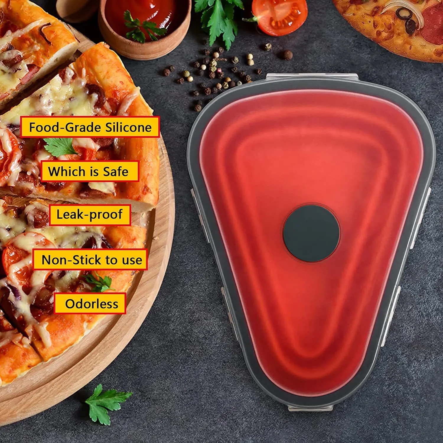 Silicone Folding Pizza Box 2