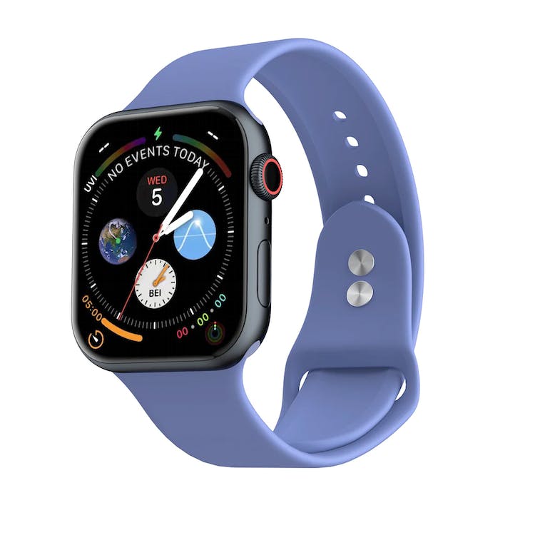 Apple Watch Dual Clasp Bands - Lavender Gray Silicone 38mm/40mm/41mm 2